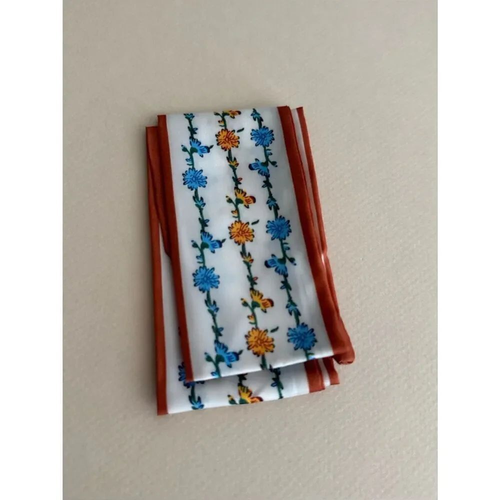 Floral Stripe Hair Scarf M1664